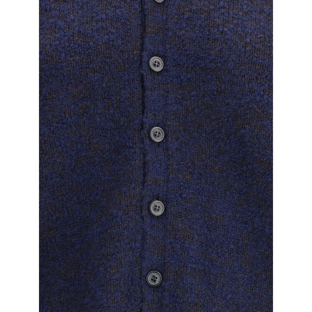Blue Wool Cardigan