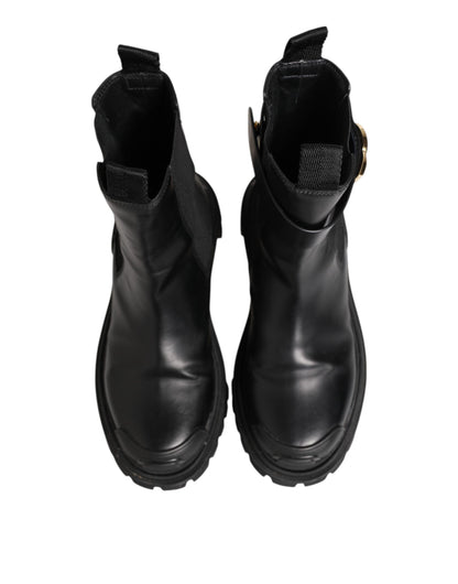 Black Gold DG Logo Trekking Calf Boots Shoes