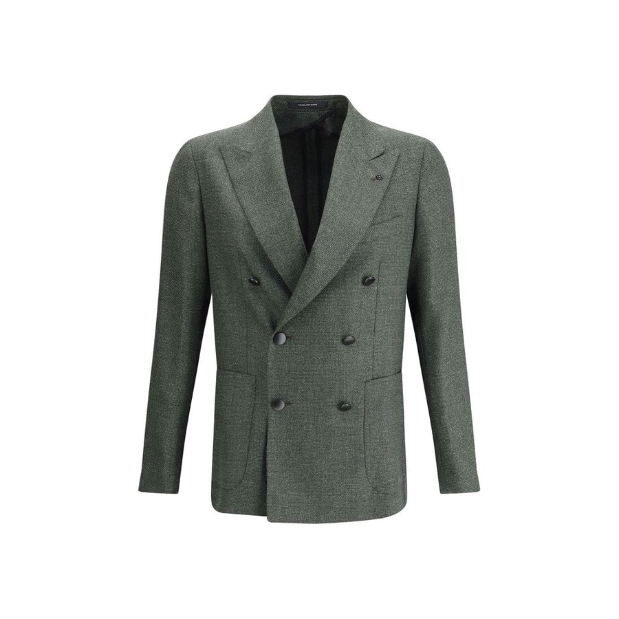 Bicolor Fleece Wool Blazer