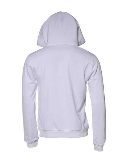 White Sacred Heart Hooded Sweatshirt Sweater