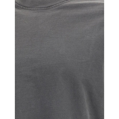 Gray Cotton Long Sleeve T-Shirt