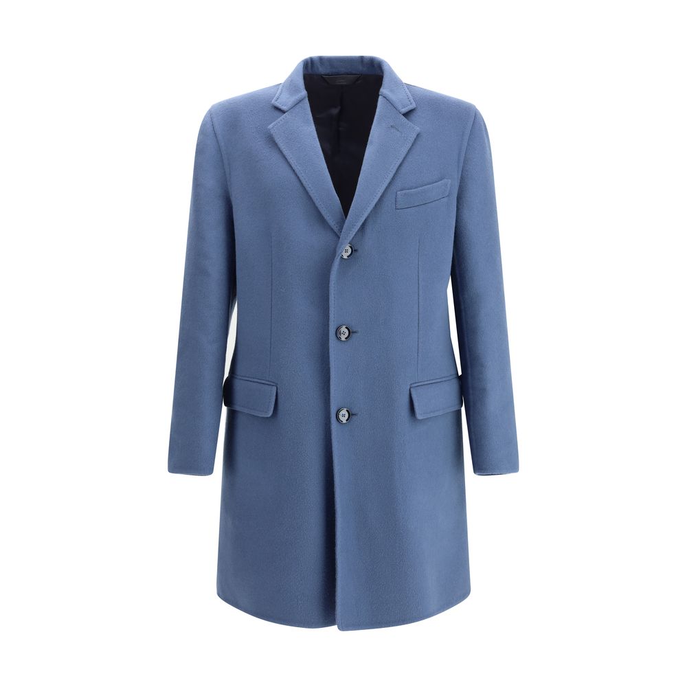 Light Blue Wool Coat