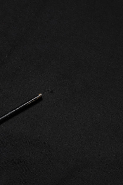 Black Logo Plaque Cotton Crew Neck T-shirt