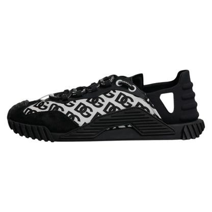 Black Logo Lace Up Low Top NS1 Sneakers