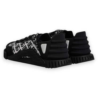 Black Logo Lace Up Low Top NS1 Sneakers