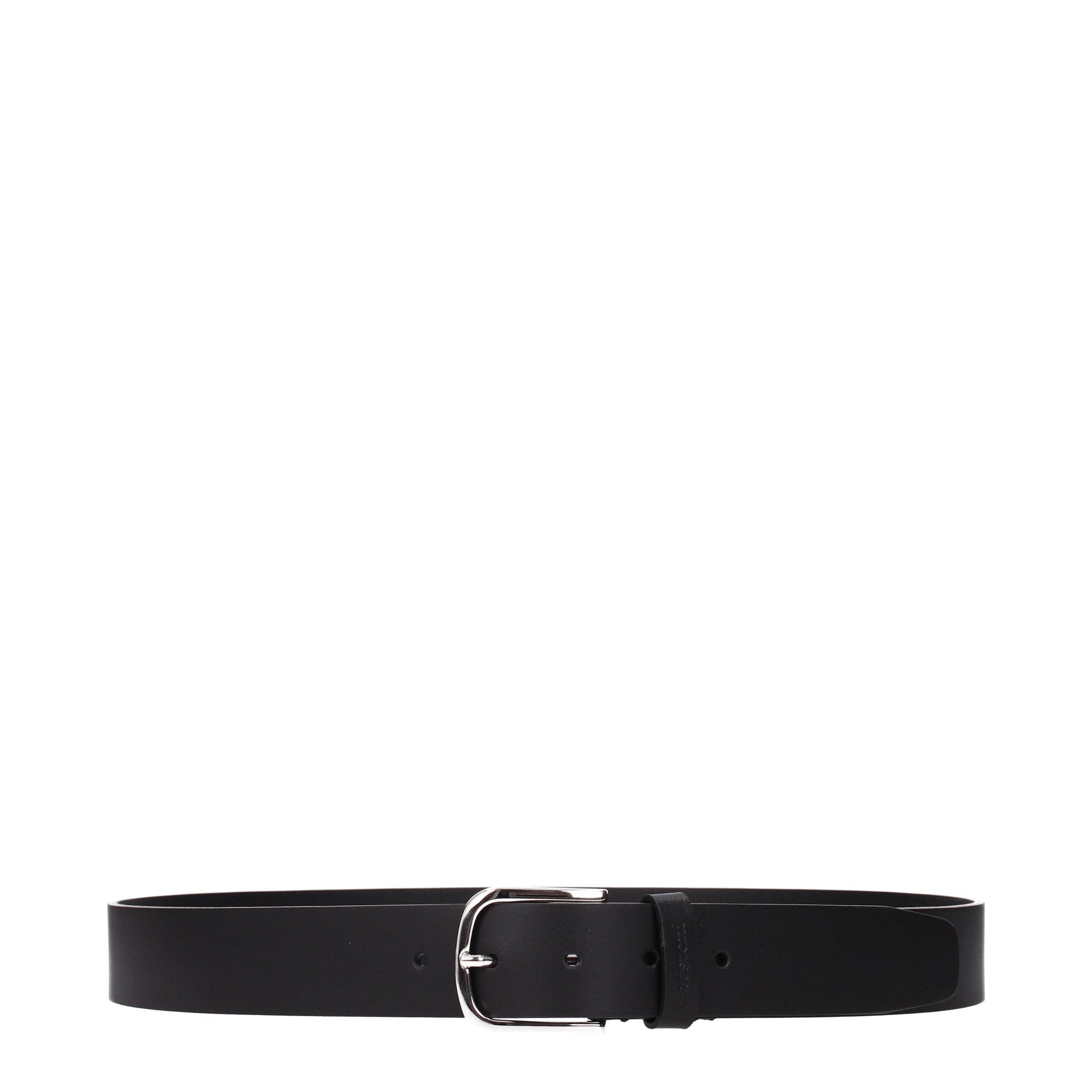 Black Leather Regular Belt