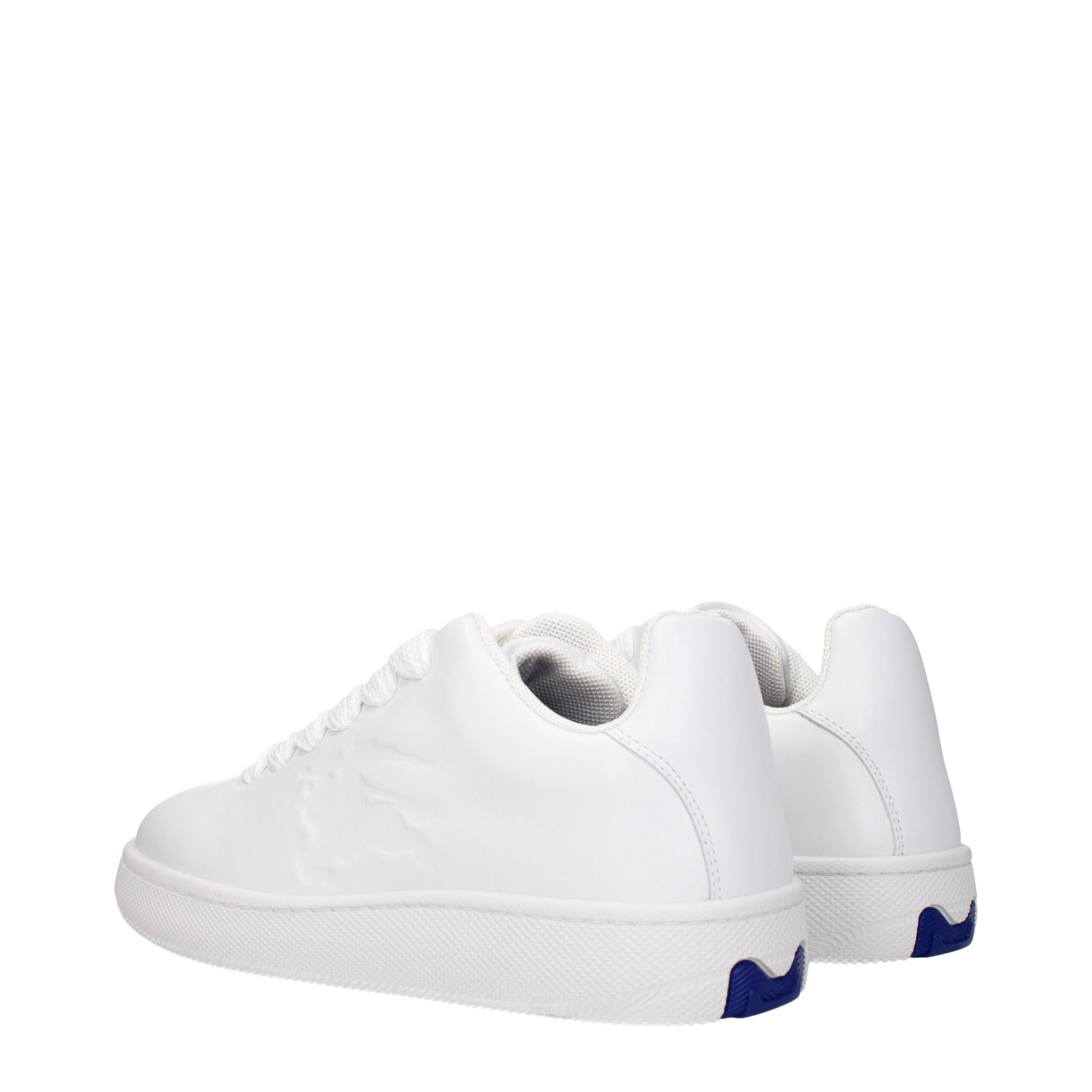 White Leather Low Top Sneakers