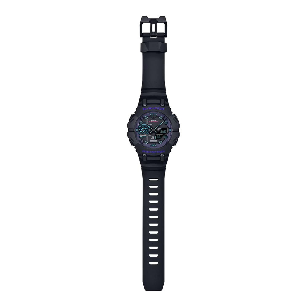 Black Resin Sport Watch
