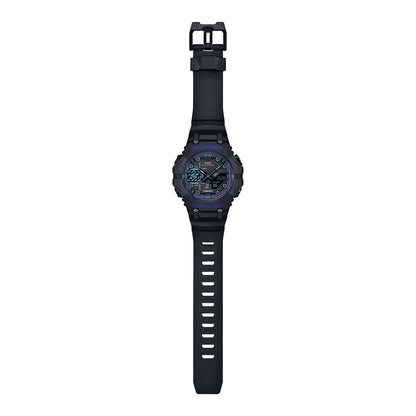 Black Resin Sport Watch