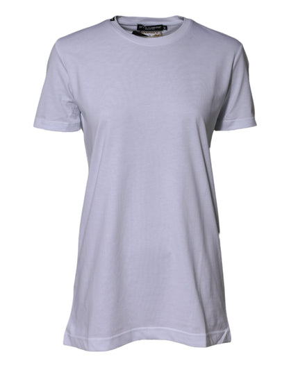 White Cotton Goodluck 2023 Crew Neck T-shirt