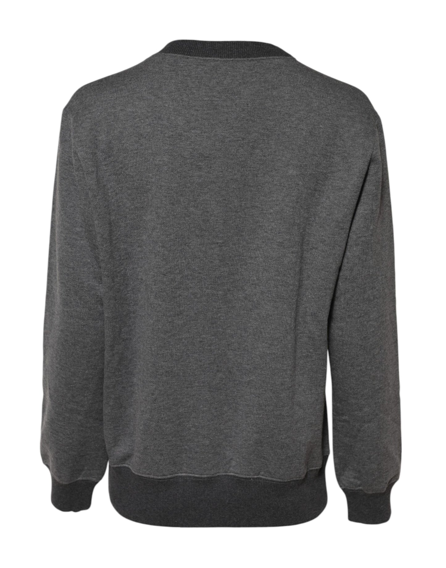 Gray DG Logo Embroidered Pullover Sweater