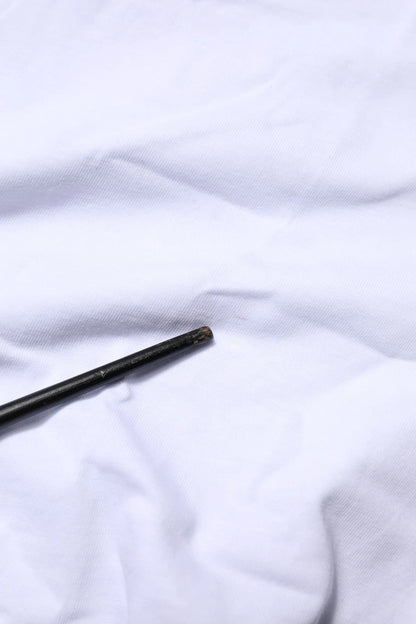 White Cotton Goodluck 2023 Crew Neck T-shirt