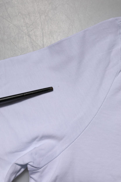 White Short Sleeves Crew Neck Top T-shirt