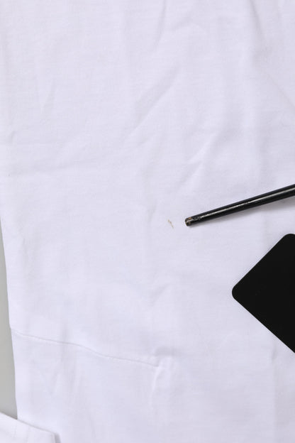 White Short Sleeves Crew Neck Top T-shirt