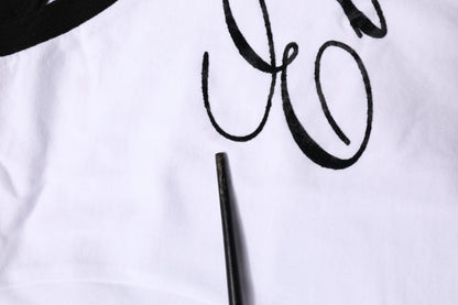 White Eleganza Cotton Crew Neck Tee T-shirt