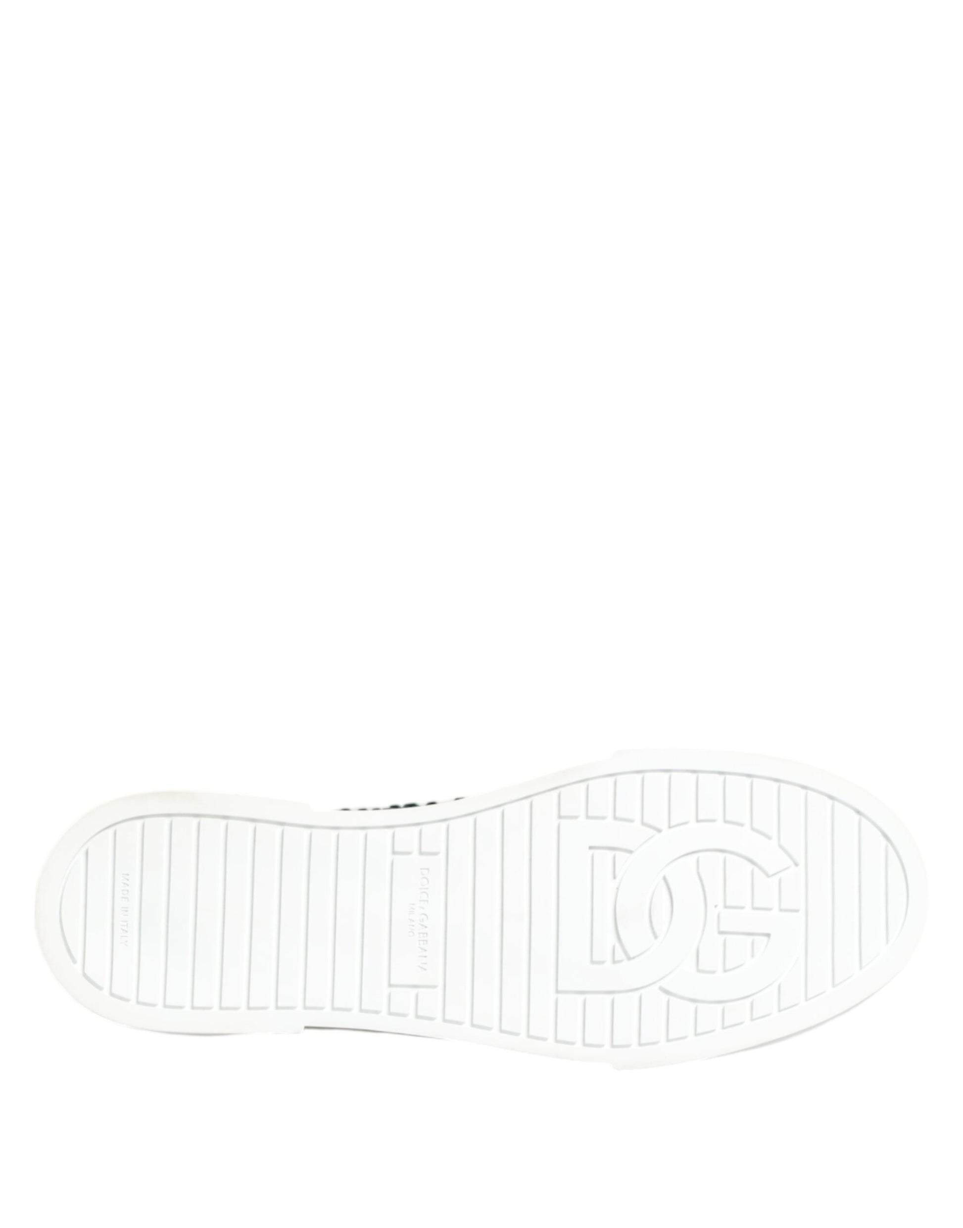 Green Portofino Crystal DG Logo Sneakers Shoes