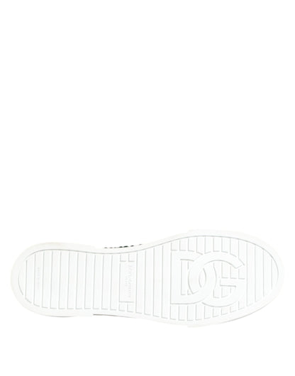 Green Portofino Crystal DG Logo Sneakers Shoes