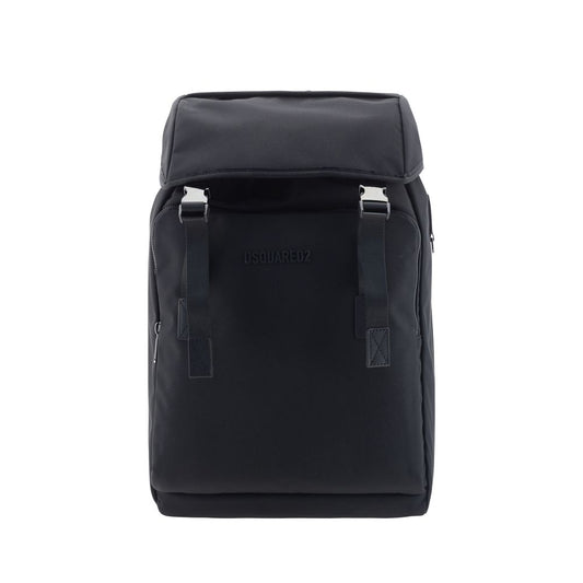 Black Nylon Backpack
