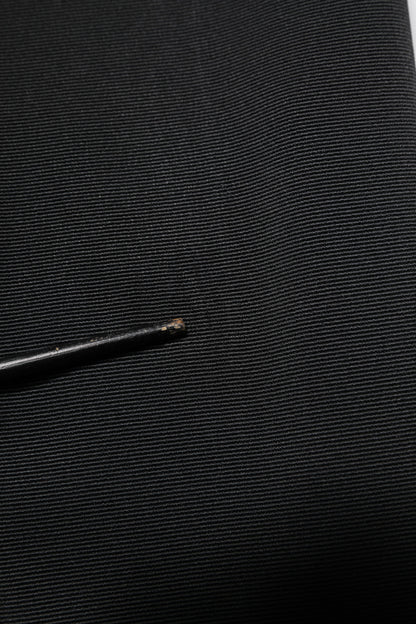 Black Acetate HighWaist Tapered Trouser Pants