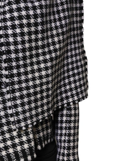 Multicolor Wool Monochrome Patterned Jacket