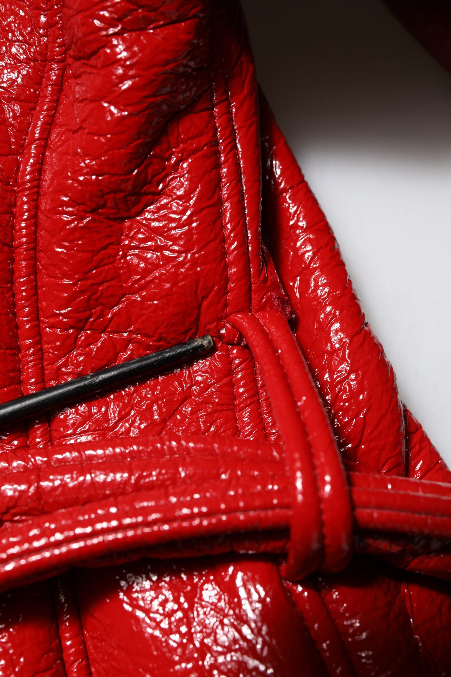 Red Wool Single Breasted Trench Coat Jacket