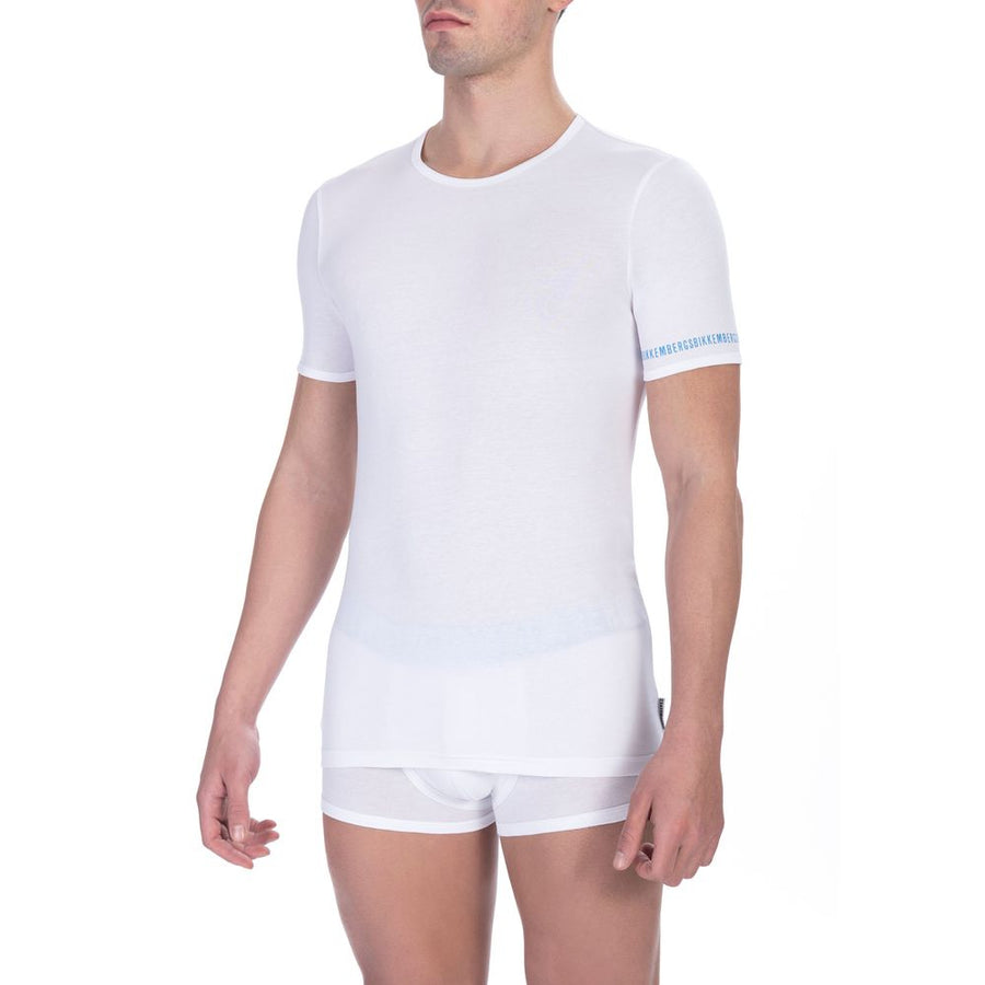 White Cotton Men's T-Shirt