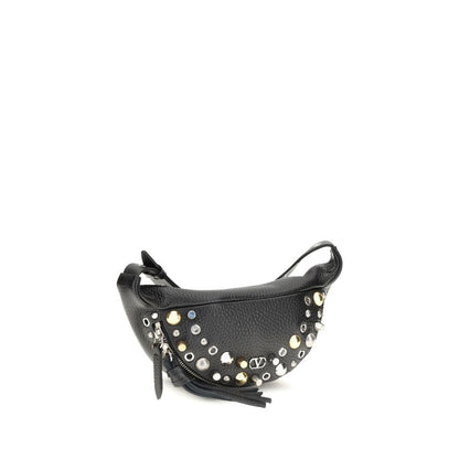 Black Calf Leather Bos Taurus Shoulder Bag
