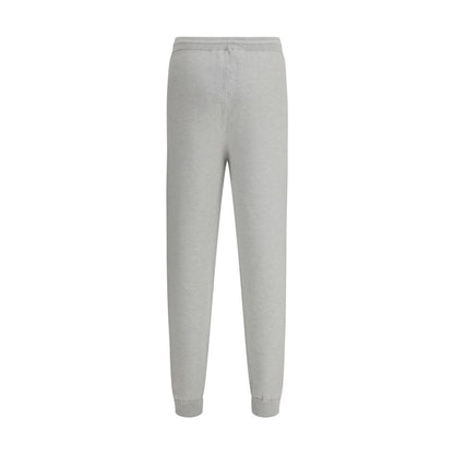 Gray Elastane Casual Pants