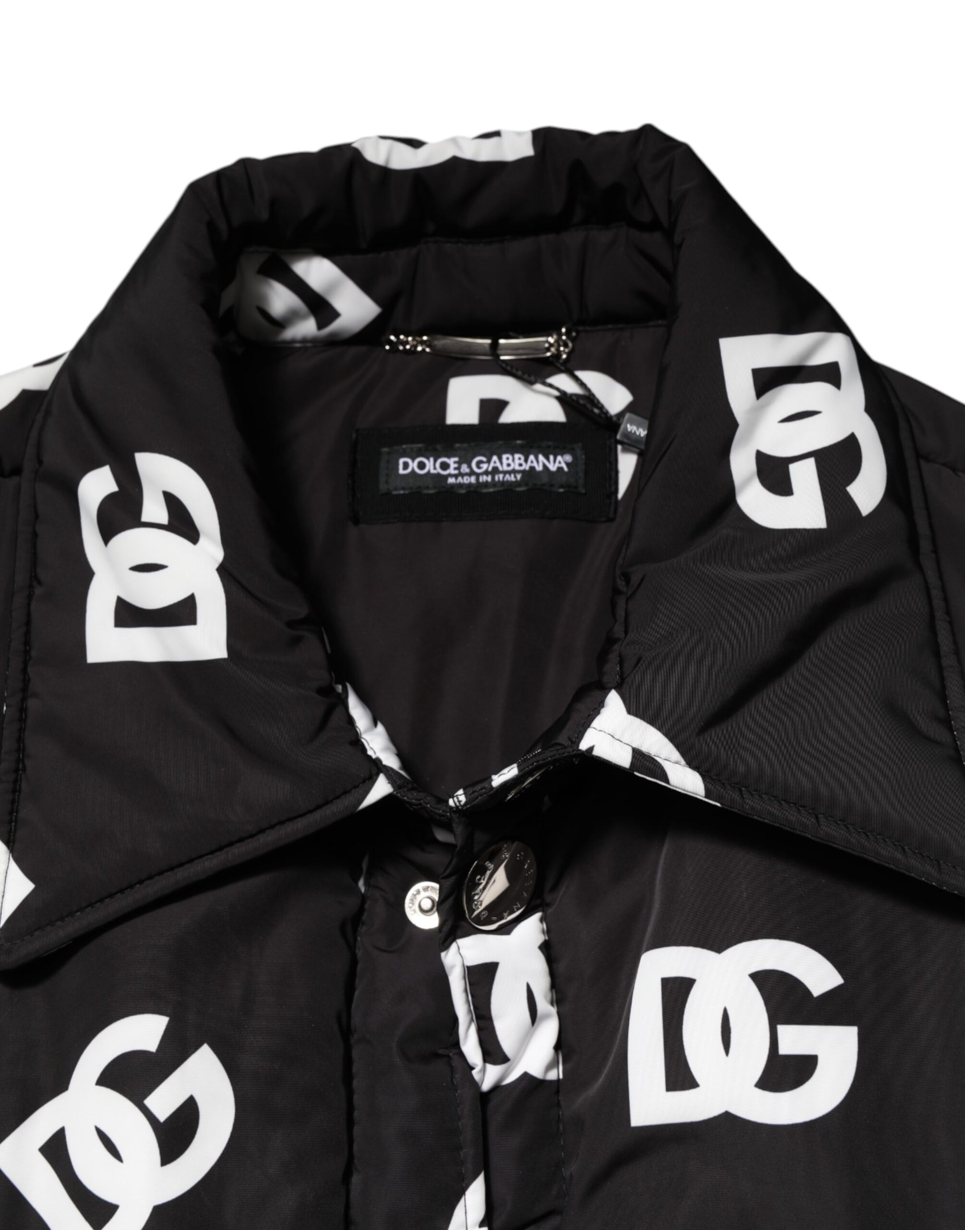 Black DG Monogram Nylon Windbreaker Jacket