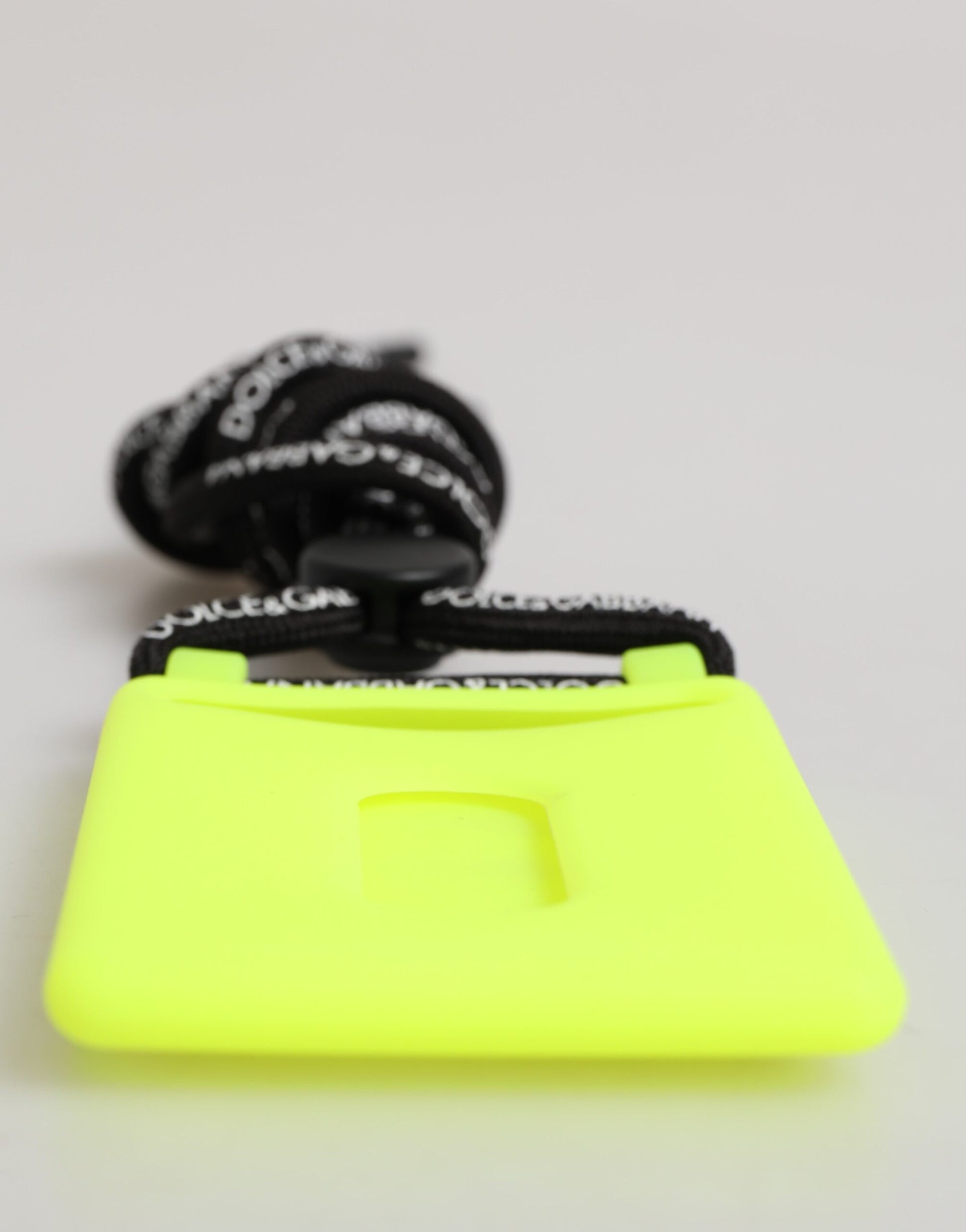 Yellow Green Rubber DG Embossed Adjustable Badge Holder