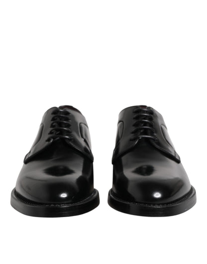 Black Calf Leather Lace Up Dress Shoes