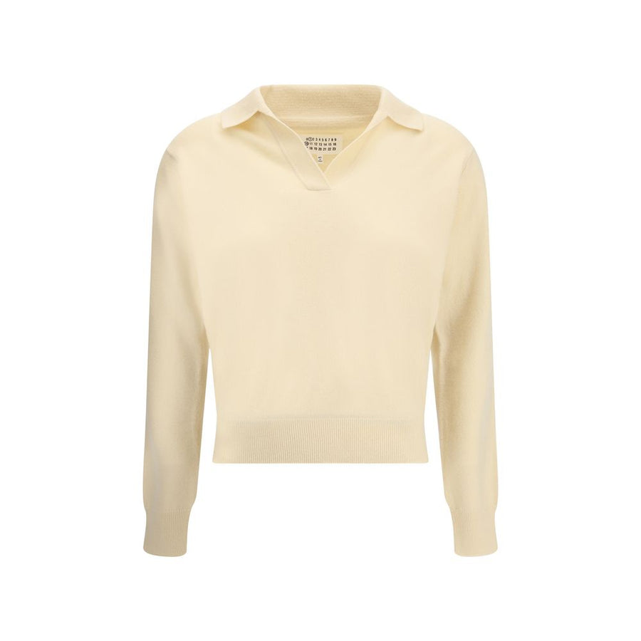 Cream Fleece Wool Sweater