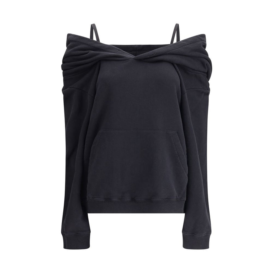 Black Cotton Sweatshirt