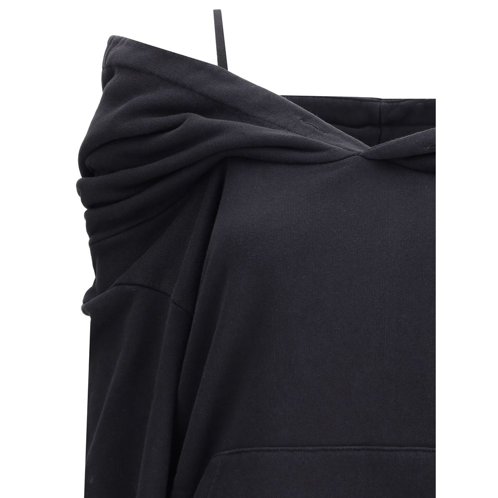 Black Cotton Sweatshirt