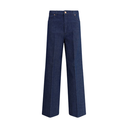 Blue Cotton Relaxed Fit Jeans