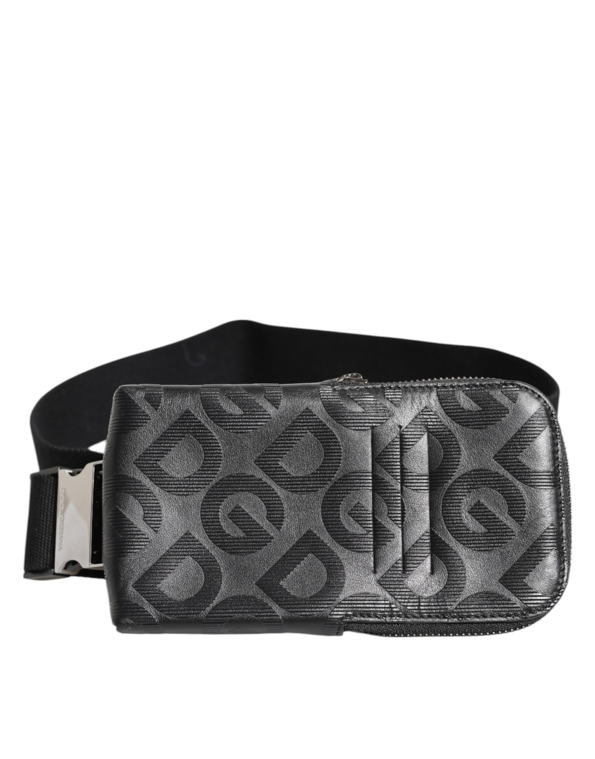 Gray DG Logo Mania Purse Phone Belt Waist Men Borse Bag