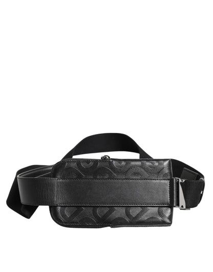 Gray DG Logo Mania Purse Phone Belt Waist Men Borse Bag