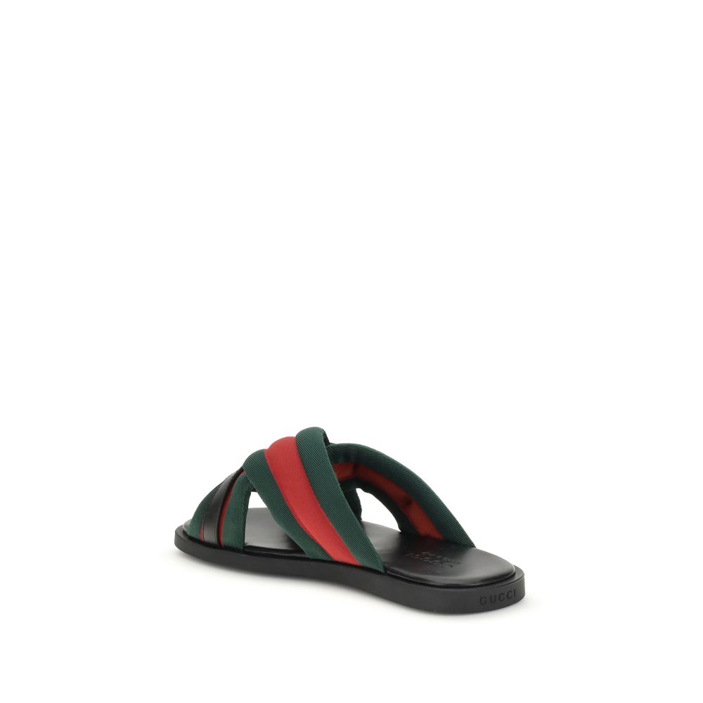 Black Polyamide Sandals