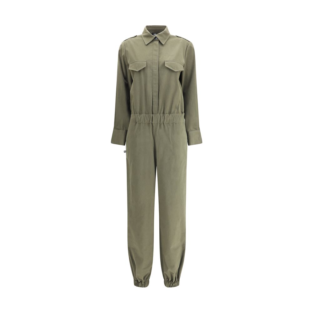Green Cotton Jumpsuit