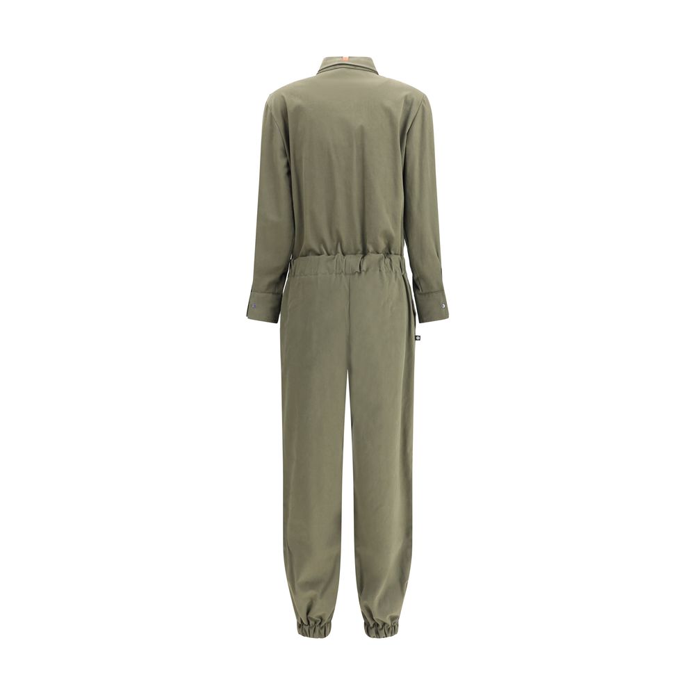 Green Cotton Jumpsuit