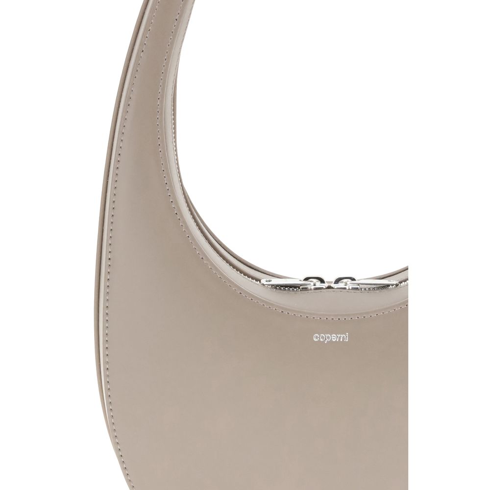 Beige Leather Shoulder Bag