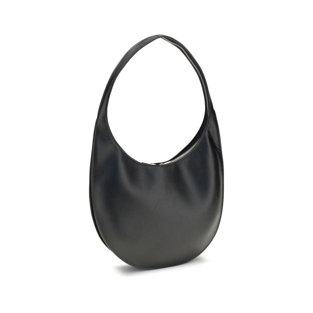Black Leather Shoulder Bag