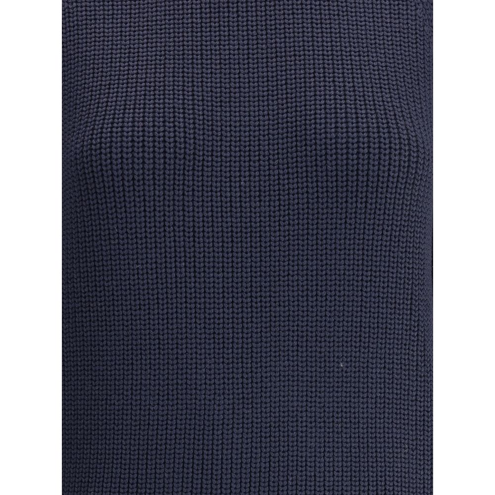 Blue Merino Wool Sweater