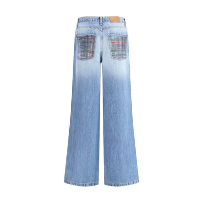 Blue Cotton Jeans Denim