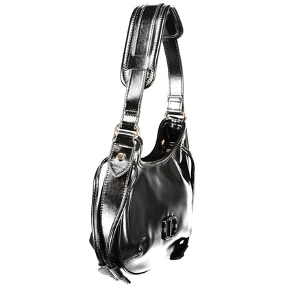 Black Polyethylene Women Handbag