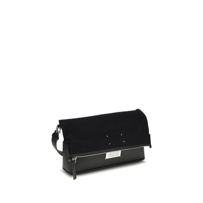 Black Cotton Shoulder Bag