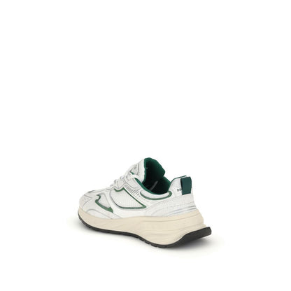 White Calf Leather Bos Taurus Athletic Sneakers