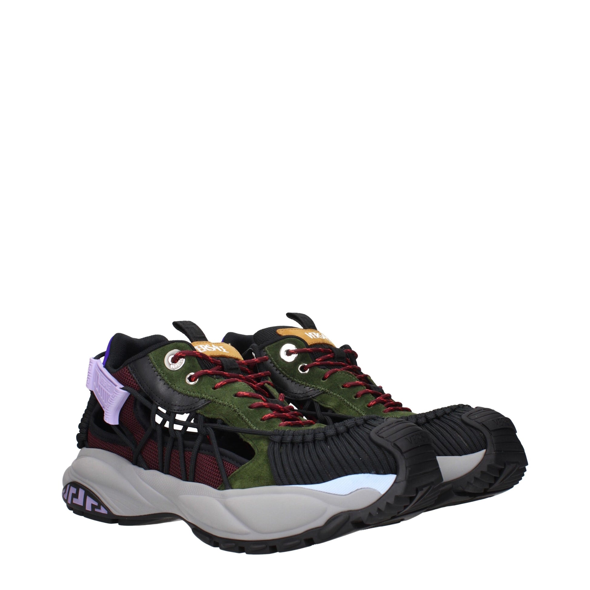 Multicolor Leather Athletic Sneakers