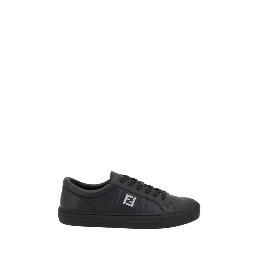 Black Calf Leather Bos Taurus Athletic Sneakers