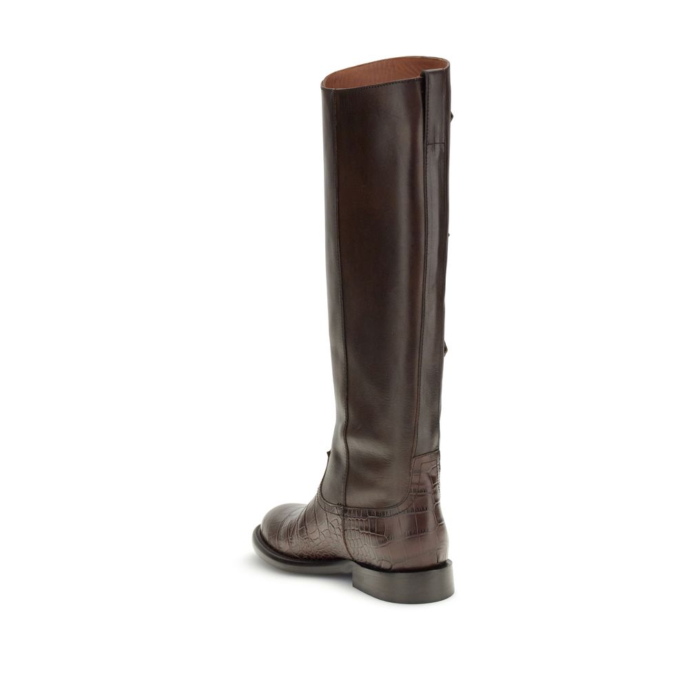 Brown Leather Boots